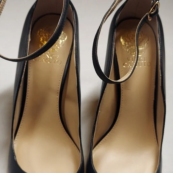 Vince Camuto Hinata Black Ankle Strap Heel Size 9 1/2 M - Picture 8 of 10